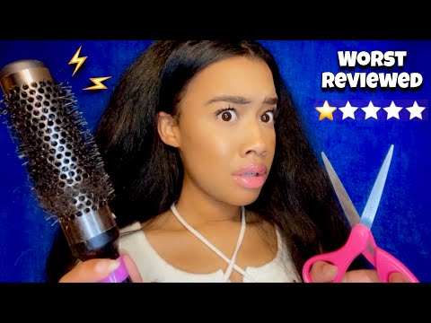 [ASMR] Fast & Aggressive Haircut Role-play Worst Reviewed Edition(Fast ASMR) P2