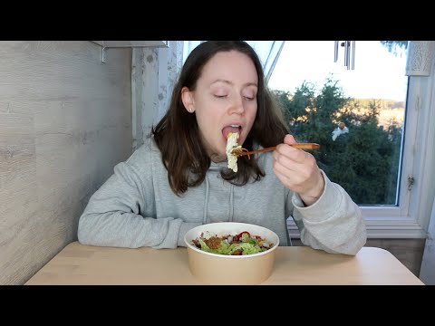 ASMR Whisper Eating Sounds | Pasta Salad | Lots Of Colors So Yum | Mukbang 먹방