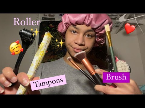 ASMR - Roller, Tampons, Screen Brushing (Bridgett)