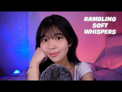 ASMR Rambling Soft Whispers and Tapping!