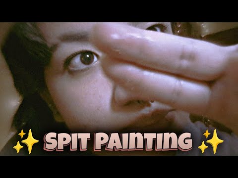 Asmr SPIT PAINTING | Pintando tu carita con BABITA 💦