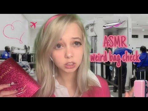ASMR airport weird bag check✈️💓