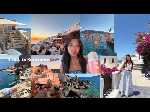 ASMR day in santorini!! (up-close voiceover) 🐠🦀💌🇬🇷