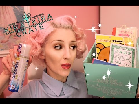 Perusing my first Kira Kira Crate! (ASMR whispering + packaging/tapping)