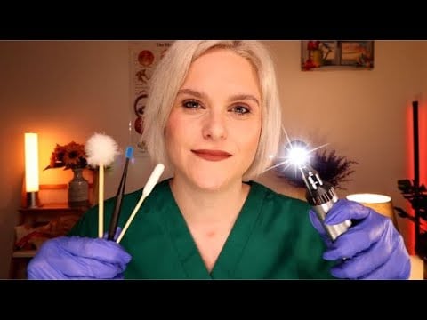 A Relaxing DEEP Ear Clean & Ear Exam: A Detailed ASMR Medical