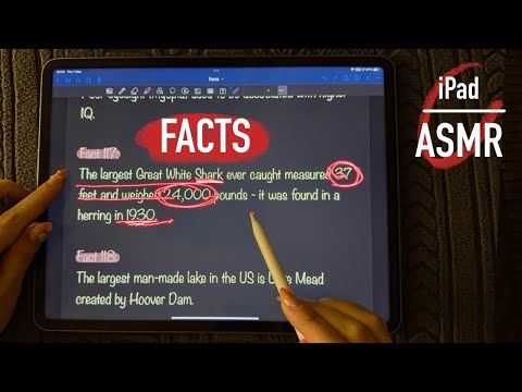 😴 ASMR - Slow Reading of facts - close clicky whispers