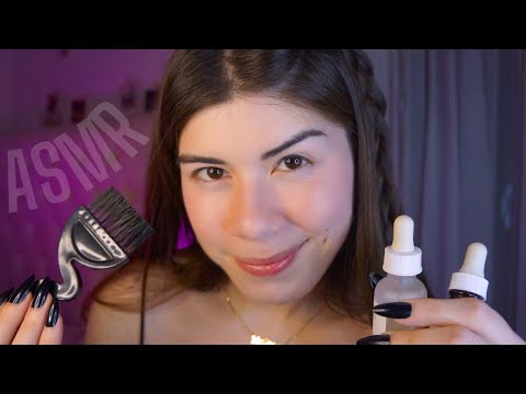 ASMR CUIDANDO DO SEU CABELO delicadamente até dormir 🥱