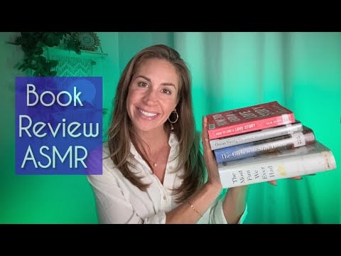 ASMR | Book Review! [a calming, whispered, rambling review of the books I read last month ☺️📚💕]
