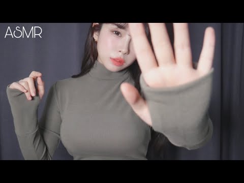 ASMR 팅글을 귀에 때려박는 레이어드 인어디블과, 잠이 오는 손동작 Hand movement&layered inaudible triggers 핸드무브먼트/알아들을 수 없는 소리