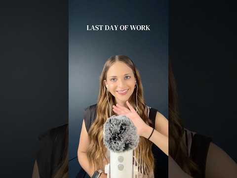 ASMR My Last Day in Corporate America 💙✨ #shorts