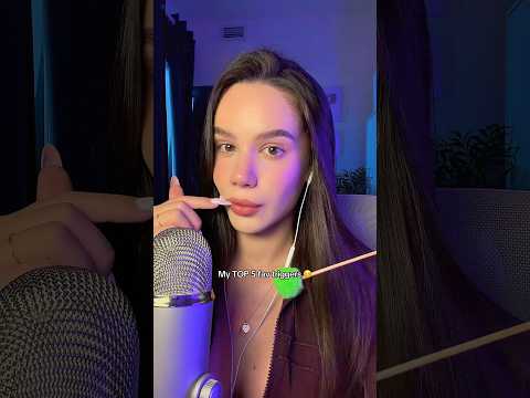 My TOP 5 favourite ASMR triggers ☺️ Lmk yours and I will do one more video with them ❤️ #asmr