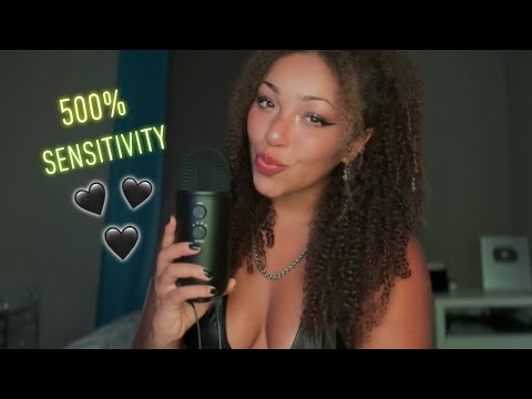 ASMR AT 500% SENSITIVITY | EXTREMELY Sensitive Whispering 🖤🥀