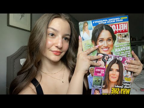 ASMR Magazine flip through 🌷✨ Whispered page flipping