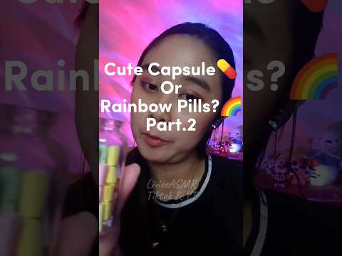 ASMR Cute Capsule or Rainbow Pills? Part 2 💊🌈 Doing your night Skincare #asmr #relax #tingles