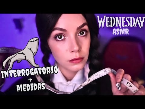 ASMR WEDNESDAY ADDAMS Planea tu Funeral ⚰️ Carol ASMR Roleplay Español (midiendote, interrogatorio)