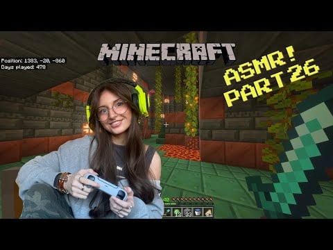 ASMR 1 hour exploring a lush cave and trail chamber! 🪷(PS5 controller sounds, whispered commentary)
