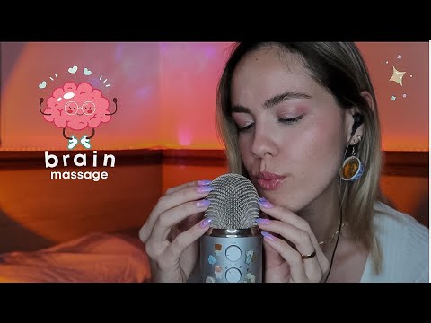 ASMR MASSAGEM ARREPIANTE NO SEU CÉREBRO (sussurros, tapping e scratching no mic)