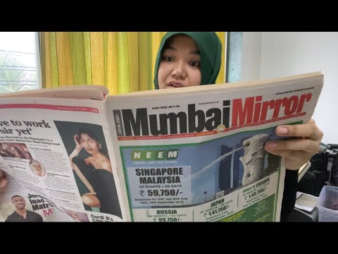 [ASMR] reading Times of India (old news/paper sound)