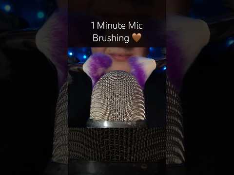 1 Minute Microphone Brushing!! 🩷 #asmr