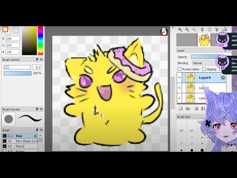 [Drawing] Animated Twitch Emote: Squib