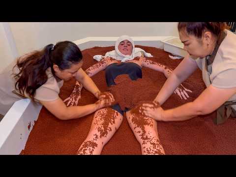 ASMR: 4 Hand Volcanic Sand Bath Massage!