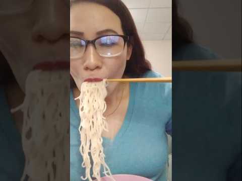 SLURPING NOODLES #shortsfeed #food #everyone #mukbang #food #noodles #challenge