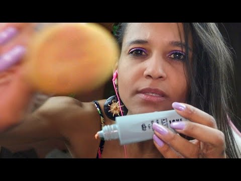 ASMR fazendo sua maquiagem Rápido 💄