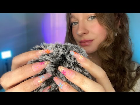 ASMR | Scratching your Brain (fluffy mic scratching, massaging, brushing etc..)