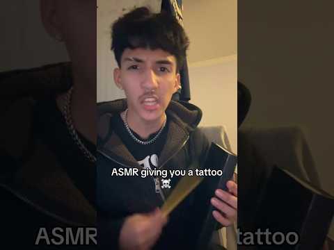ASMR giving you a tattoo 🤗 #shorts #asmr #triggersforsleep
