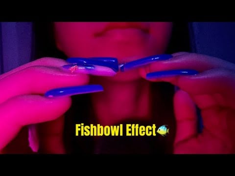 [ASMR - Some whispers] Fishbowl effect + mouth sounds 🐟