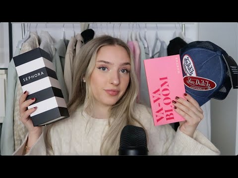 ASMR Schlaaaafe entspannt ein während ich dir meine WEIHNACHTS GESCHENKE zeige 💞