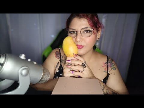 ASMR comiendo Mango 🥭 con Tajín 