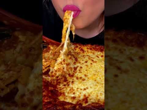 Huge Cheesy Lasagna! #shorts #asmr