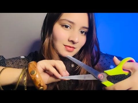 (Hindi ASMR) Best friend gives you 💈Haircut (Haircut💇‍♀️, perfume, Plucking) 