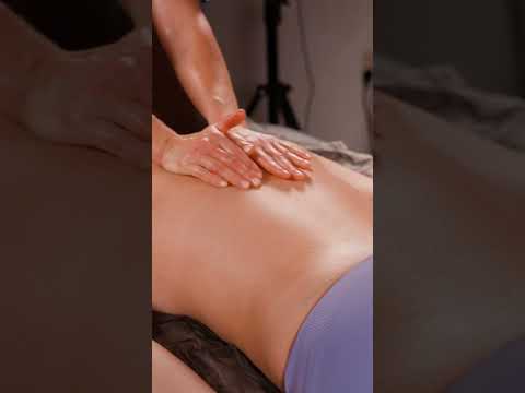 ASMR relaxing back and lumbar oil massage for Lisa #backmassage