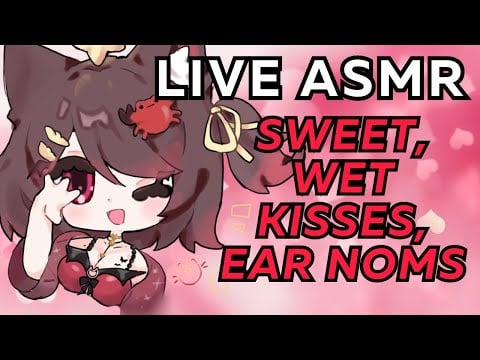 【ASMR】💖 Personal Attention with Tingly Triggers🎧 Sweet, Wet Kisses, Ear Noms