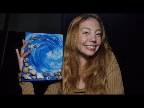 ASMR mostrando pinturas que já fiz 🎨 conversas, scratching, sons de boca