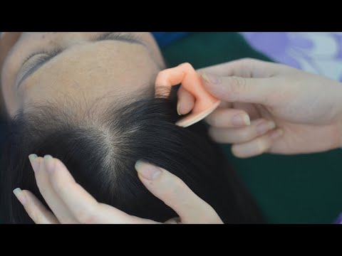 ASMR Hair Parting With Tools, Real Person Hair Tingles, Hair Combing For Relaxation