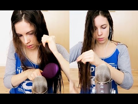 ASMR Combing Wet Long Hair - Combing, Brushing, Whispering