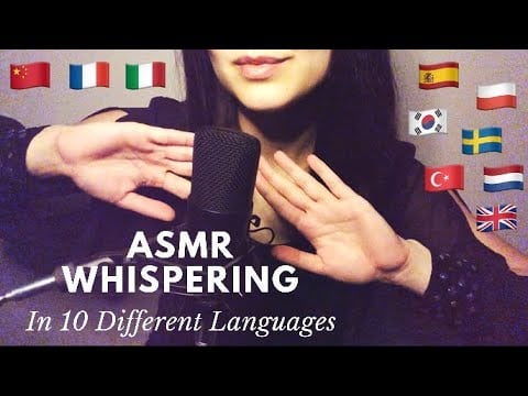 ASMR Whispering in 10 Languages ✨Personal Attention 🌙 Hand Movements