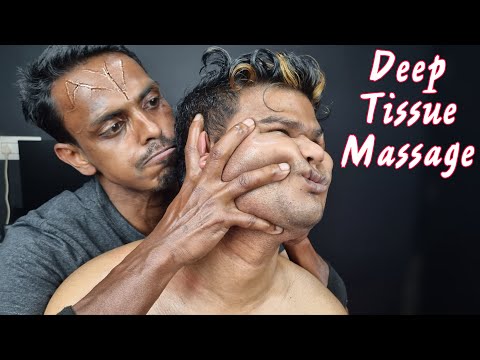 Deep Tissue Head Massage By Strong Wrist Barber | Head and Neck Massage