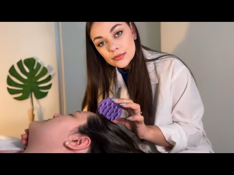 ASMR APLICADO: MASSAGEM NO COURO CABELUDO  COM SHARP OR DULL