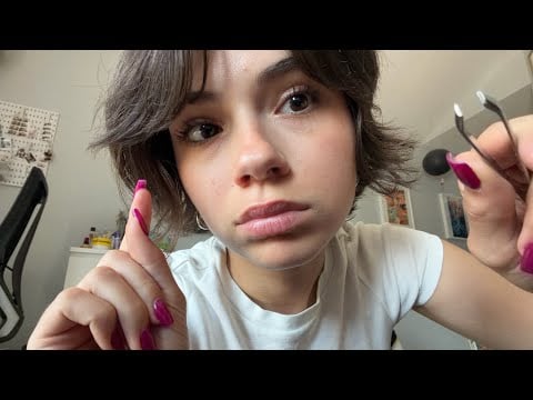ASMR getting something out of your eye! (camera touching)