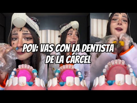 VERSIÓN LARGA 💕Pov: estás en la cárcel y vas con la dentista clandestina jaja #asmr #humor #dentista