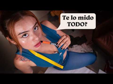 Tú Vecina te coquetea mientras toma tus Medidas | ASMR