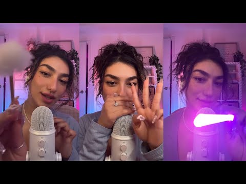 ASMR • firework kisses🎆 inaudible whispers✨ plucking & snipping your negative energy ✂️ & more