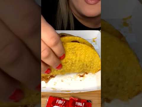 Taco Bell Tacos #shorts #asmr #asmrsounds #tacobell