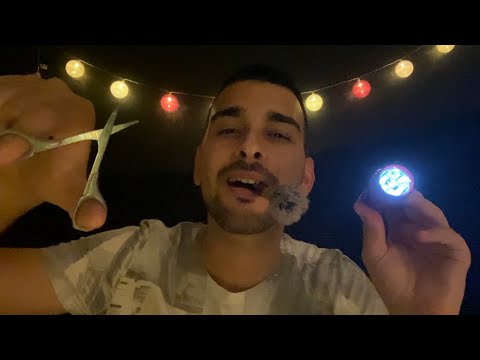 ASMR Examen des yeux de la coiffure du maquillage ✨