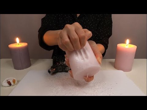 【ASMR】キャンドルを爪だけでスクラッチング/candle/nail scratching/激しめ/hard/deep/無言/no talking