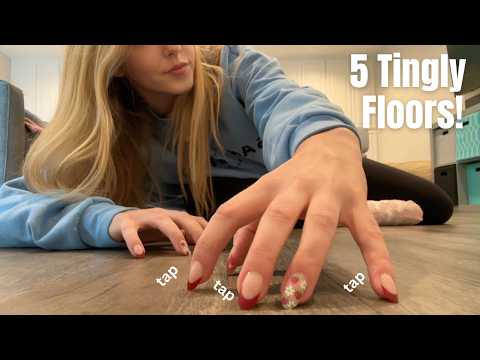 FAST AND AGGRESSIVE Floor Tapping ASMR ~ 5 Tingly Floors!